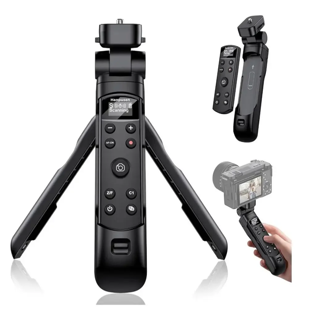 Hanpusen Wireless Remote Control Tripod Grip for Digital Cameras
